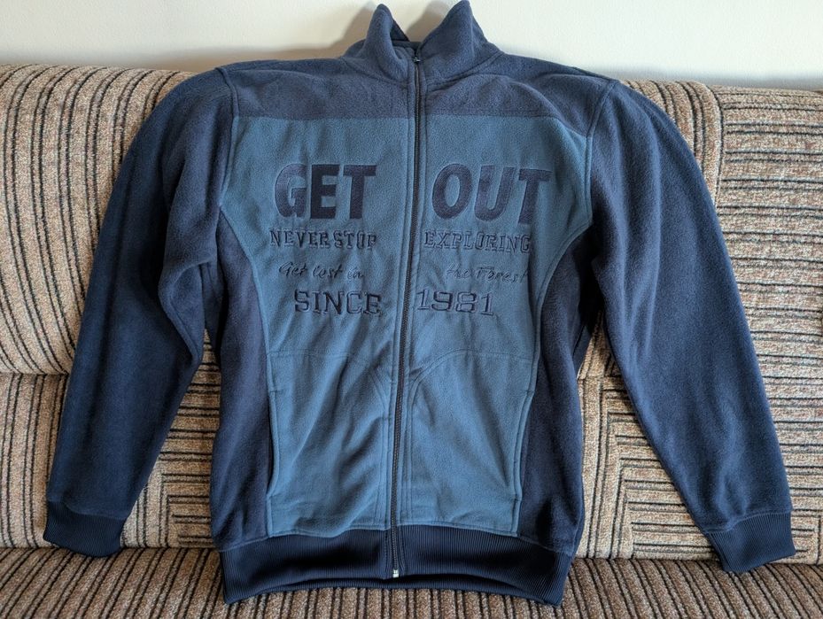 Светр 9th avenue M L фліс джемпер кардиган