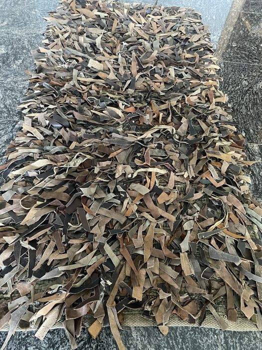 Tapetes retalhos de pele 200x140 e 100 x 60