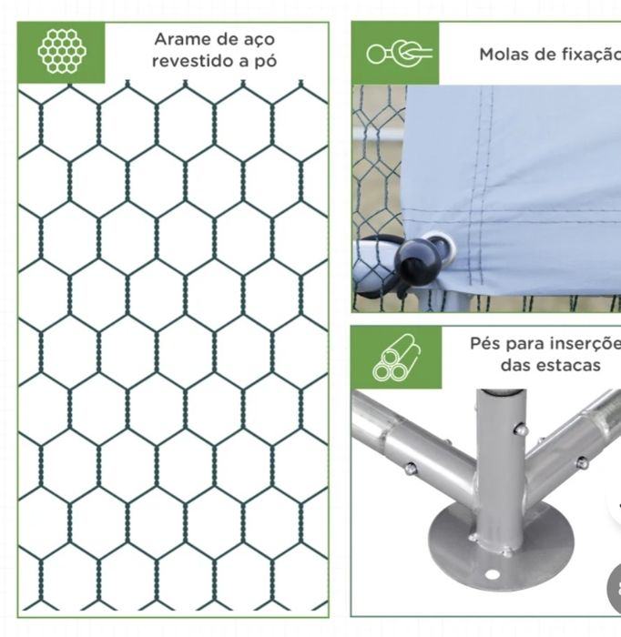 Galinheiro exterior aço galvanizado