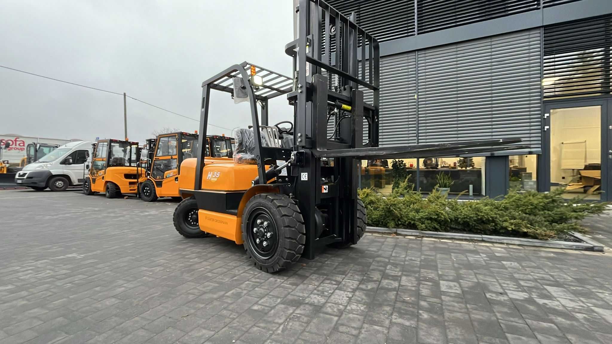 Wózek widłowy 3,5T Duplex 3M. Diesel. Gunter Grossmann