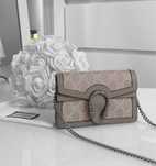 gucci torebka skóra naturalna skorzana Dionysus GG super mini bag