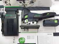 Duzy zestaw FESTOOL PSC 420 wyrzynarka bateria 18v 3,1ah ladowarka