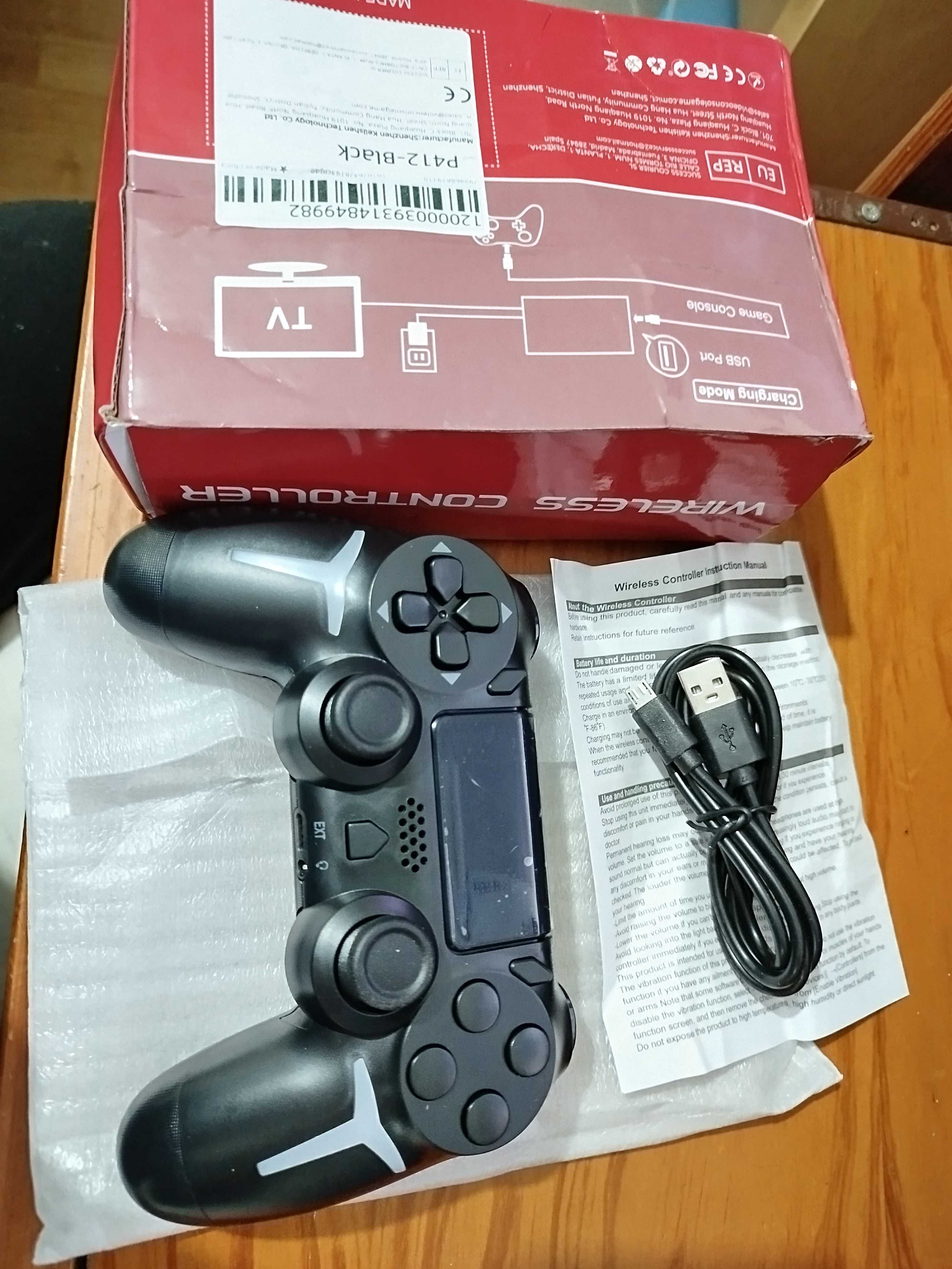 Comando NOVO PS4, PS3 e PC sem fios wireless Bluetooth com cabo Type C