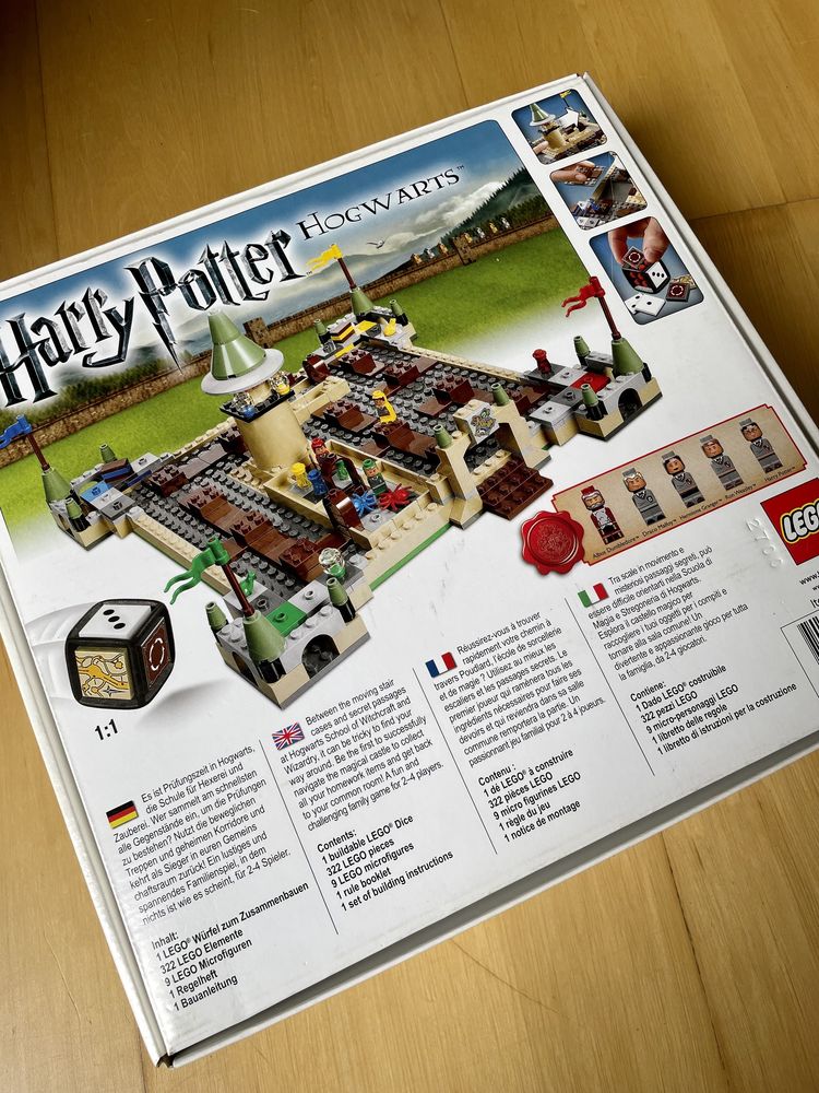 Lego Harry Potter Hogwarts gra planszowa planszówka CAŁY KOMPLET
