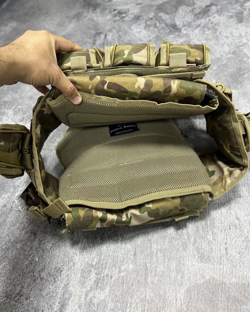 Бронежилет, плитоноска мультикам cordura 1000D 4 точки сброса