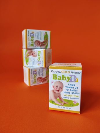 Солнечный витамин D3 Д3 для малышей от California Gold Nutrition