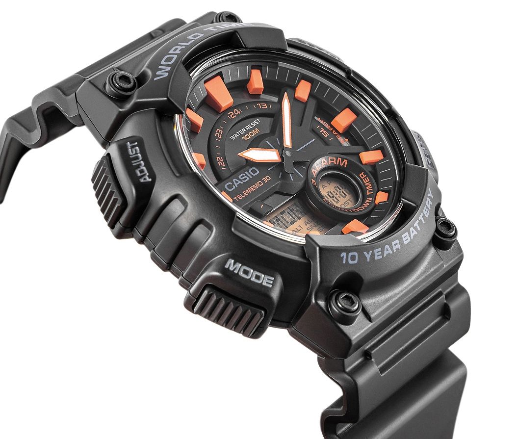 zegarek męski casio gerton aeq-110w-1a2vdf + box