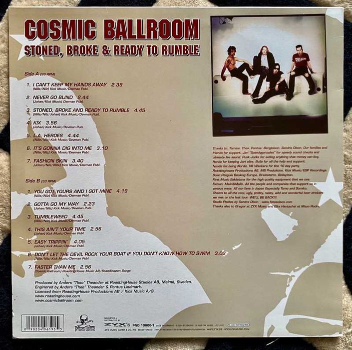 Cosmic Ballroom – Stoned, Broke & Ready To Rumble - Vinyl