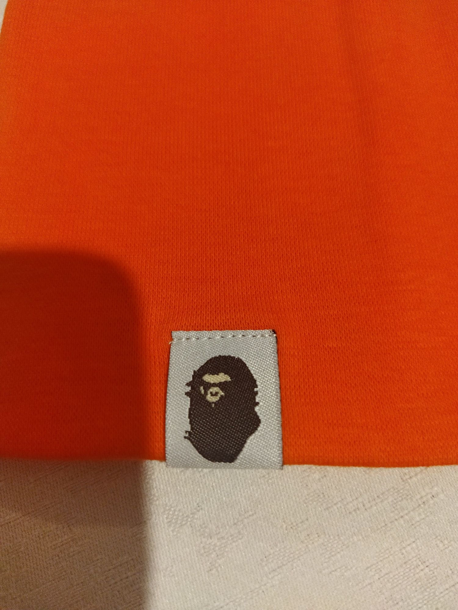 Pomarańczowa czapka 92 wiosenna jesienna z podszewką nowa