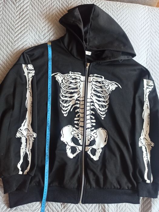 Bluza z kapturem szkielet