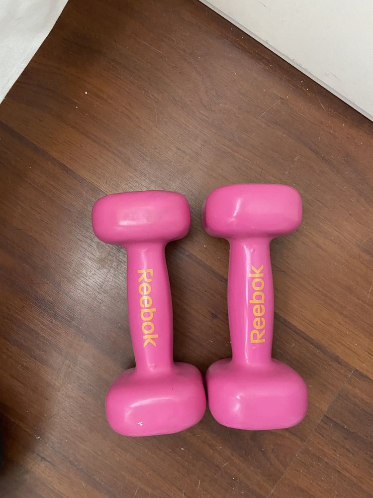 Halteres 2kg Reebok rosa (conjunto de 2)