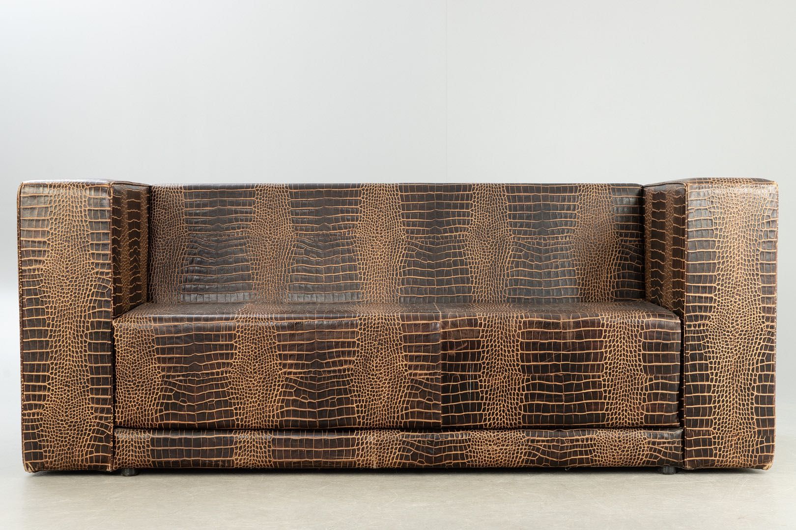 Sofa skórzana Philipp Plein Niemcy XX wiek - oryginał handmade