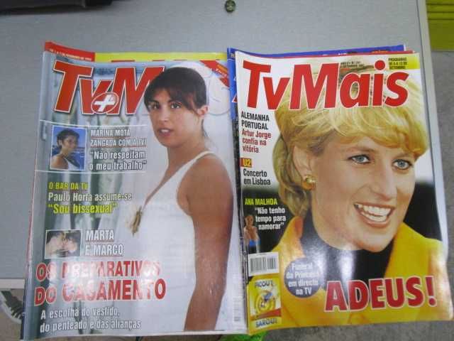 Revistas antigas TV Mais e TV 7 dias