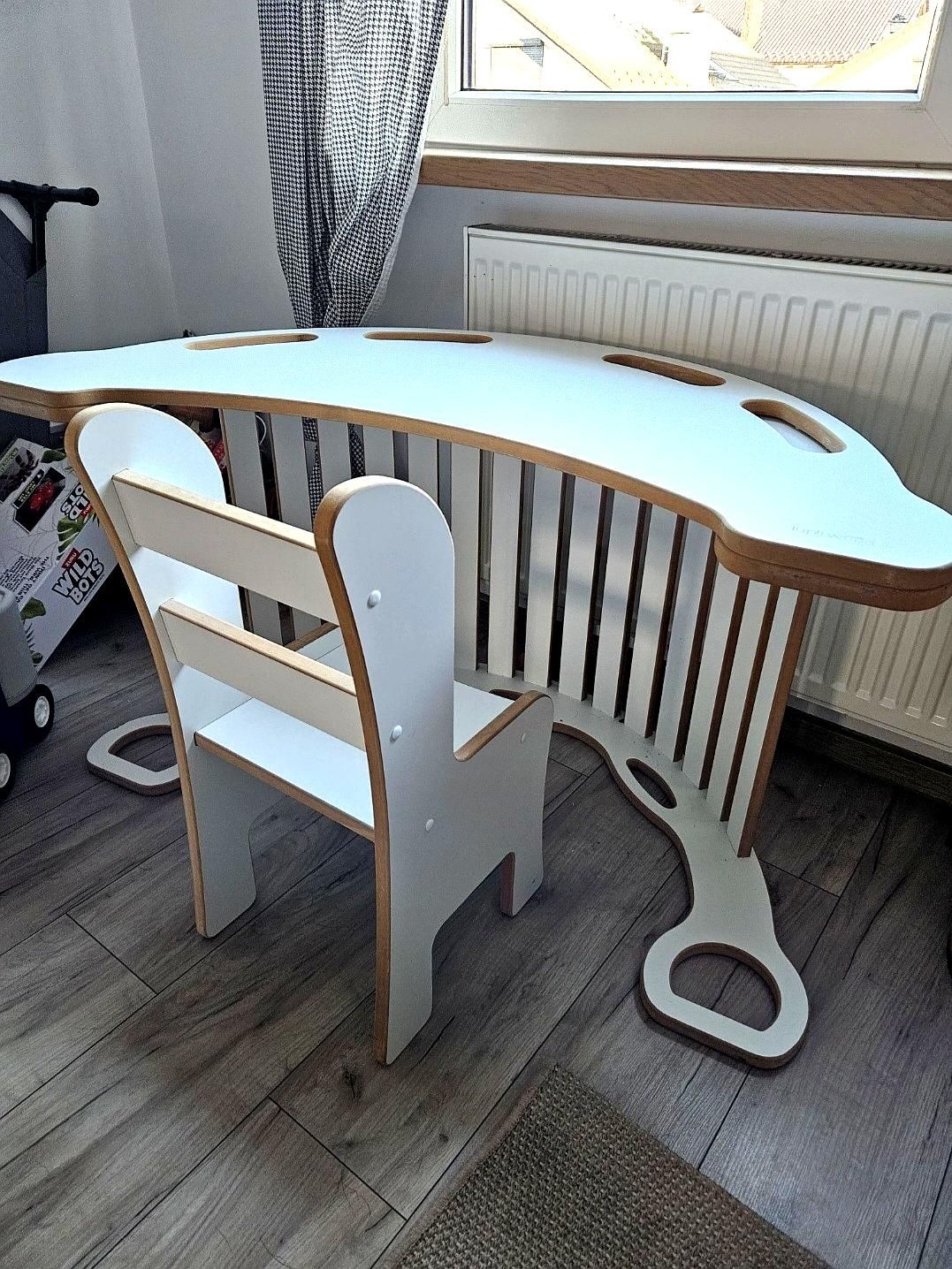 Bujak Tuptiwood + zjeżdżalnia, blat, krzesełko, poduszka H&M