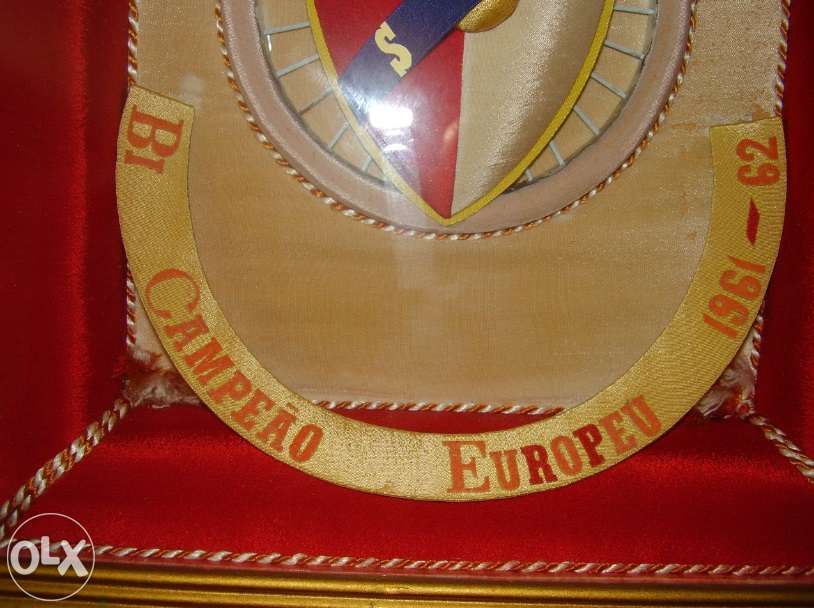 Quadro Comemorativo do Benfica - Bi-Campeão Europeu 61-62