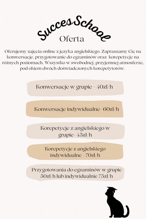 Korepetycje z języka angielskiego online zajęcia grupowe indywidualne