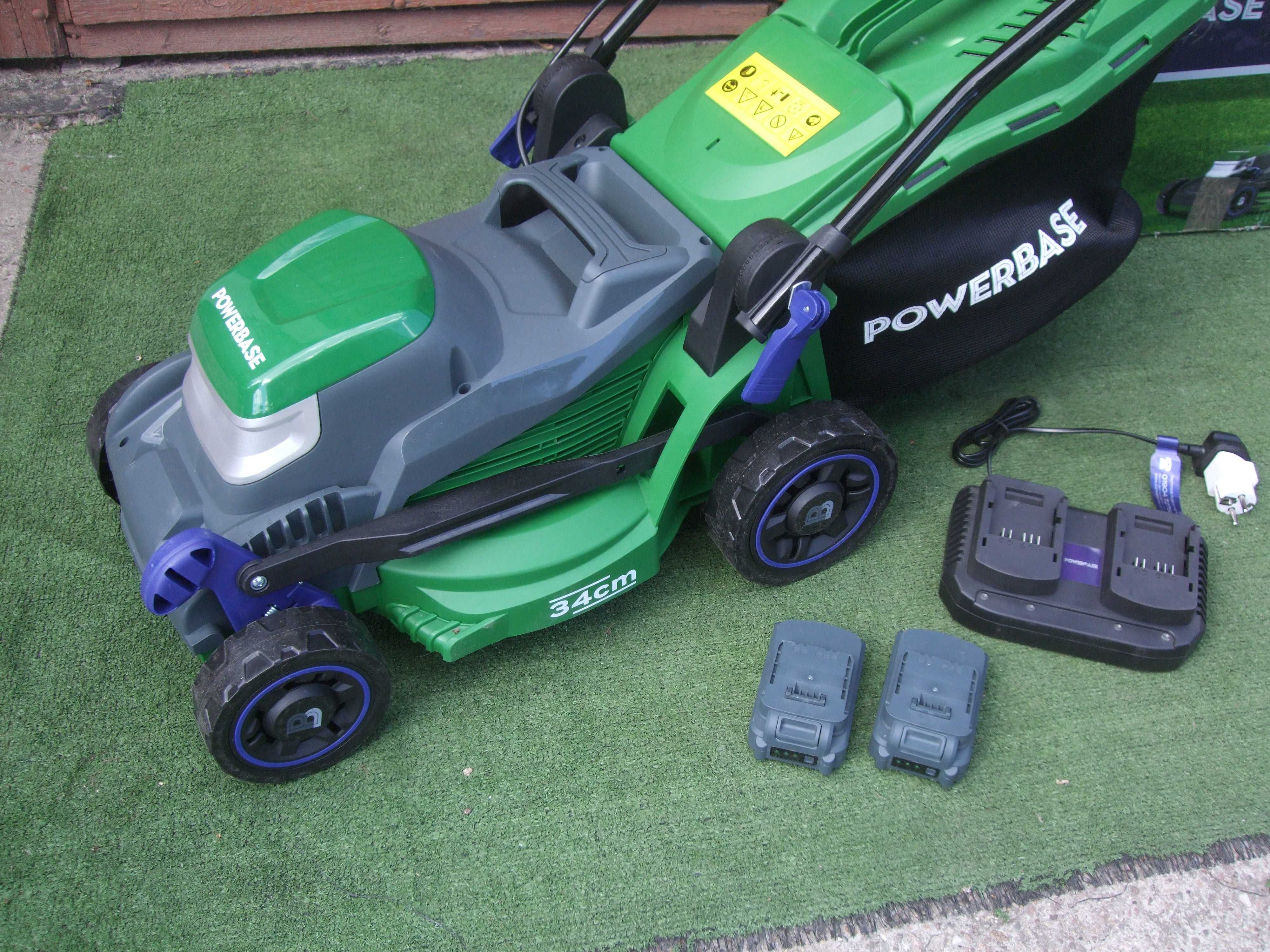 AKUMULATOROWA Kosiarka Powerbase 40V, 34cm Komplet NOWY MODEL 2024 !!!