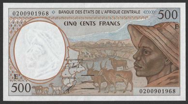 Afryka Centralna Kamerun 500 franków 2000 - stan UNC