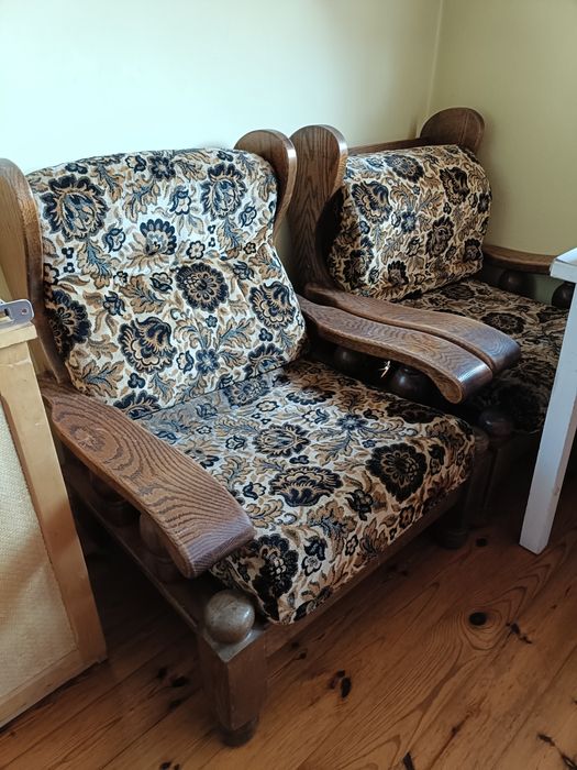 Komplet wypoczynkowy retro