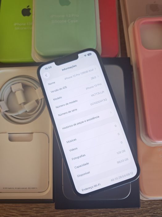iPhone 13 Pro 6.1" 128GB Azul  em muito Bom estadoAceito Retomas