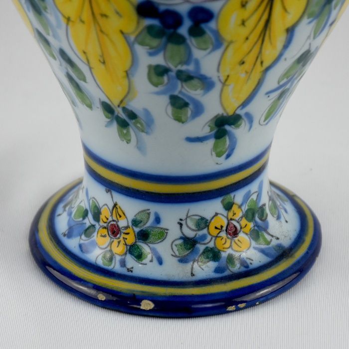 Jarra Faiança Estatuária, Coimbra E. Frutuoso, pintada à mão, anos 40