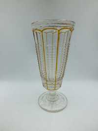 Szklany wazon BOHEMIA  w stylu ART-DECO L
