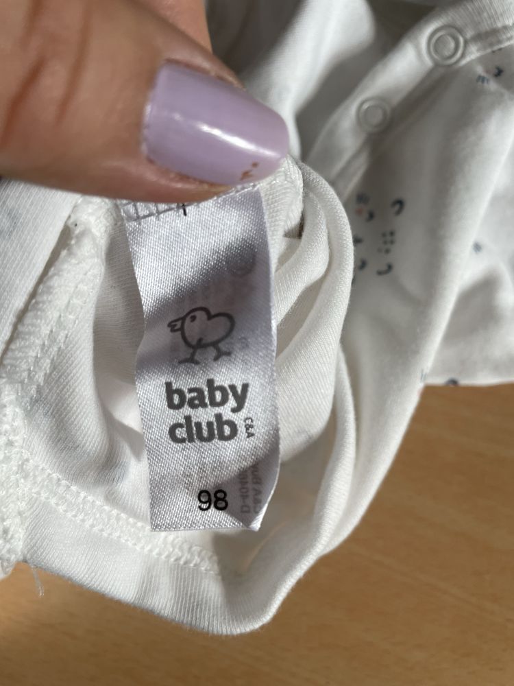 Боді з коротким рукавом baby club 98см