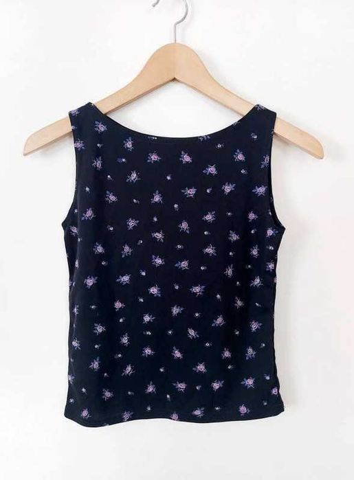 Vintage top z kwiatami S