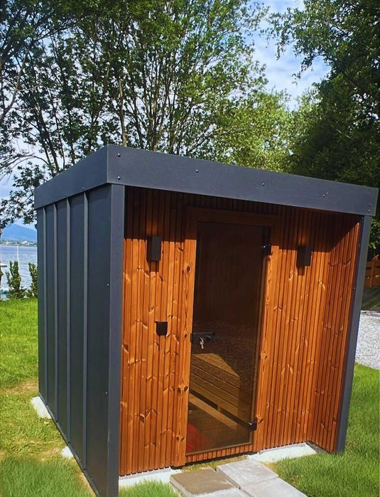 Sauna ogrodowa z blachą - atrakcyjna cena