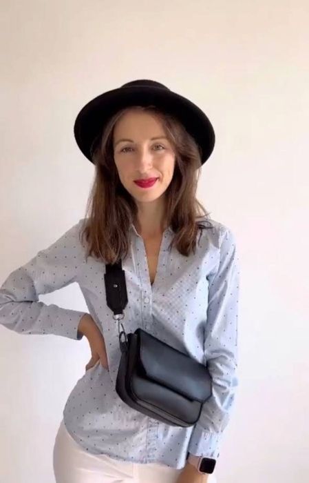 Стильний фетровий капелюх канотье Чорний 57 розмір