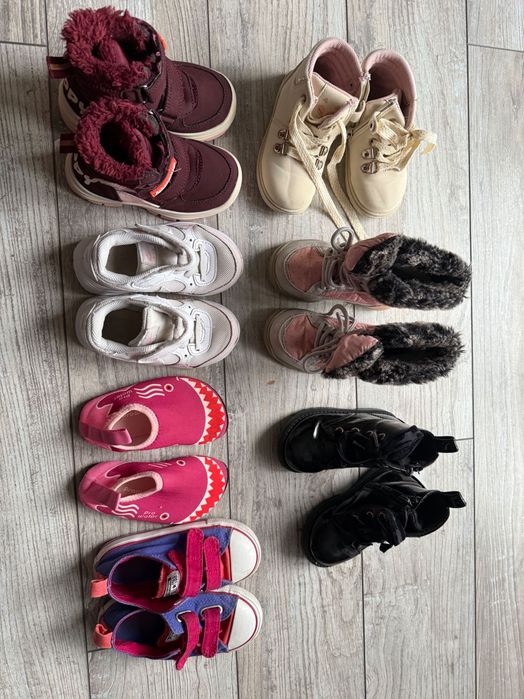 Buciki zestaw dziewczęce Nike Converse Zara 22 23