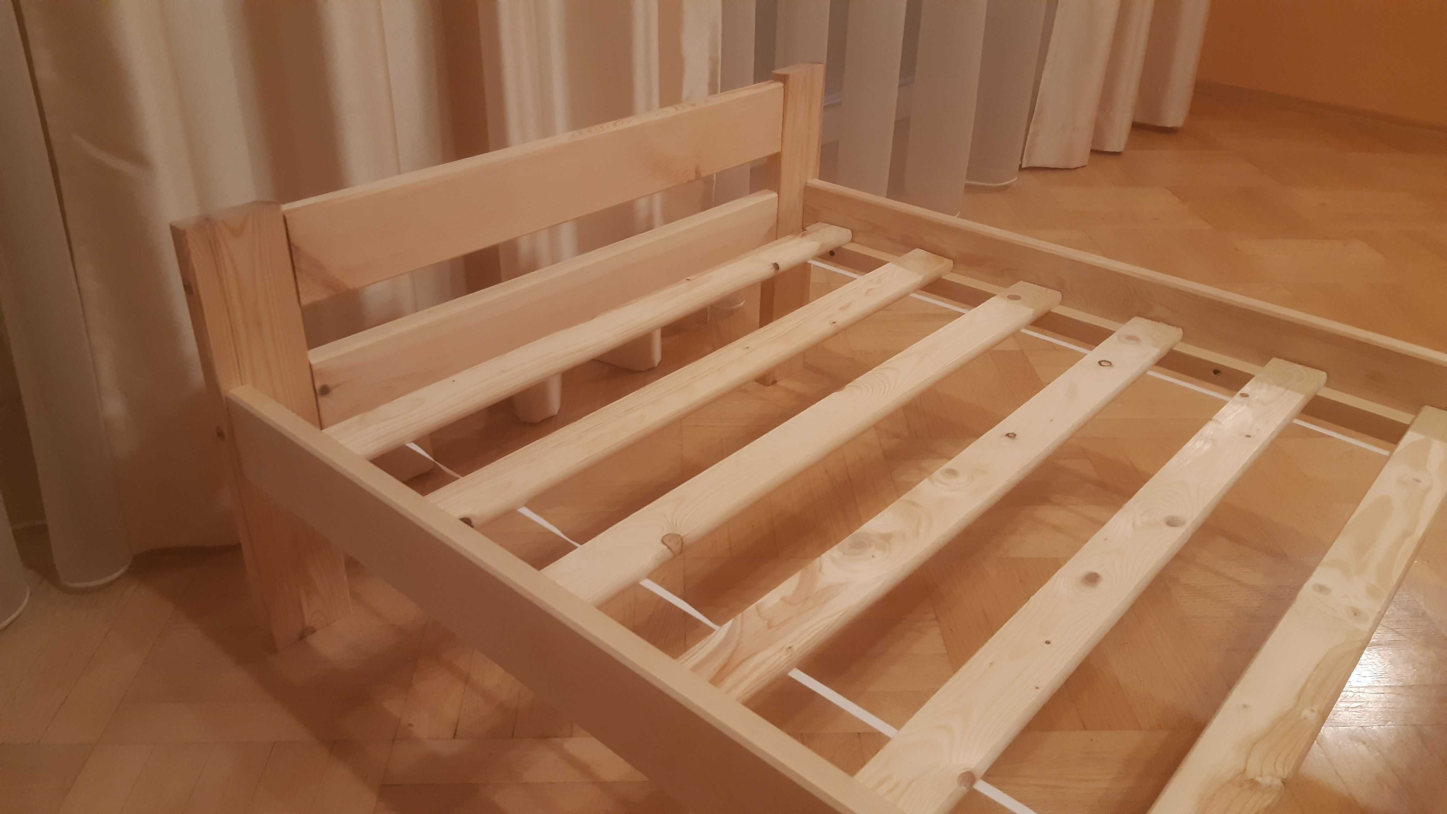 Łóżko drewniane sosnowe Relax 90x200 STELAŻ PRODUCENT