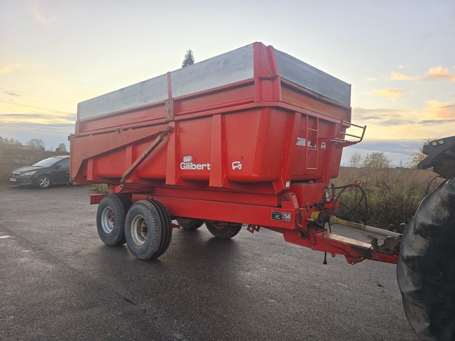 Przyczepa skorupowa gilibert wysokiego składowania 10 ton