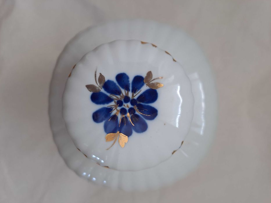 Чайниця, ємність для чаю, Київ, ЛФЗ, Полонне (з кобальтом), кераміка