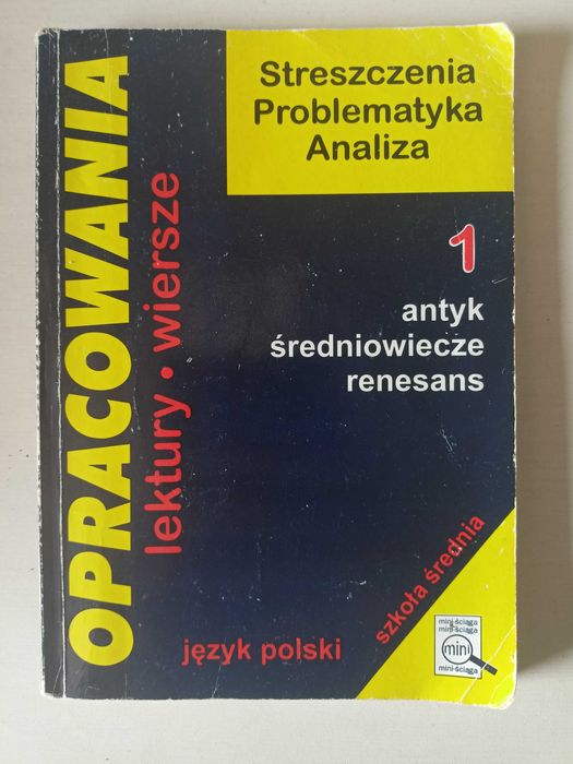 Zestaw książek Streszczenia Problematyka Analiza z epok