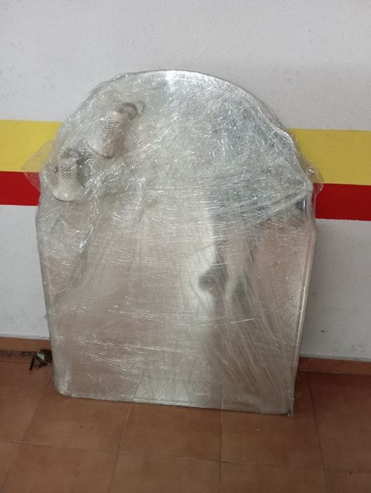 Espelho WC com aplique com duas luzes