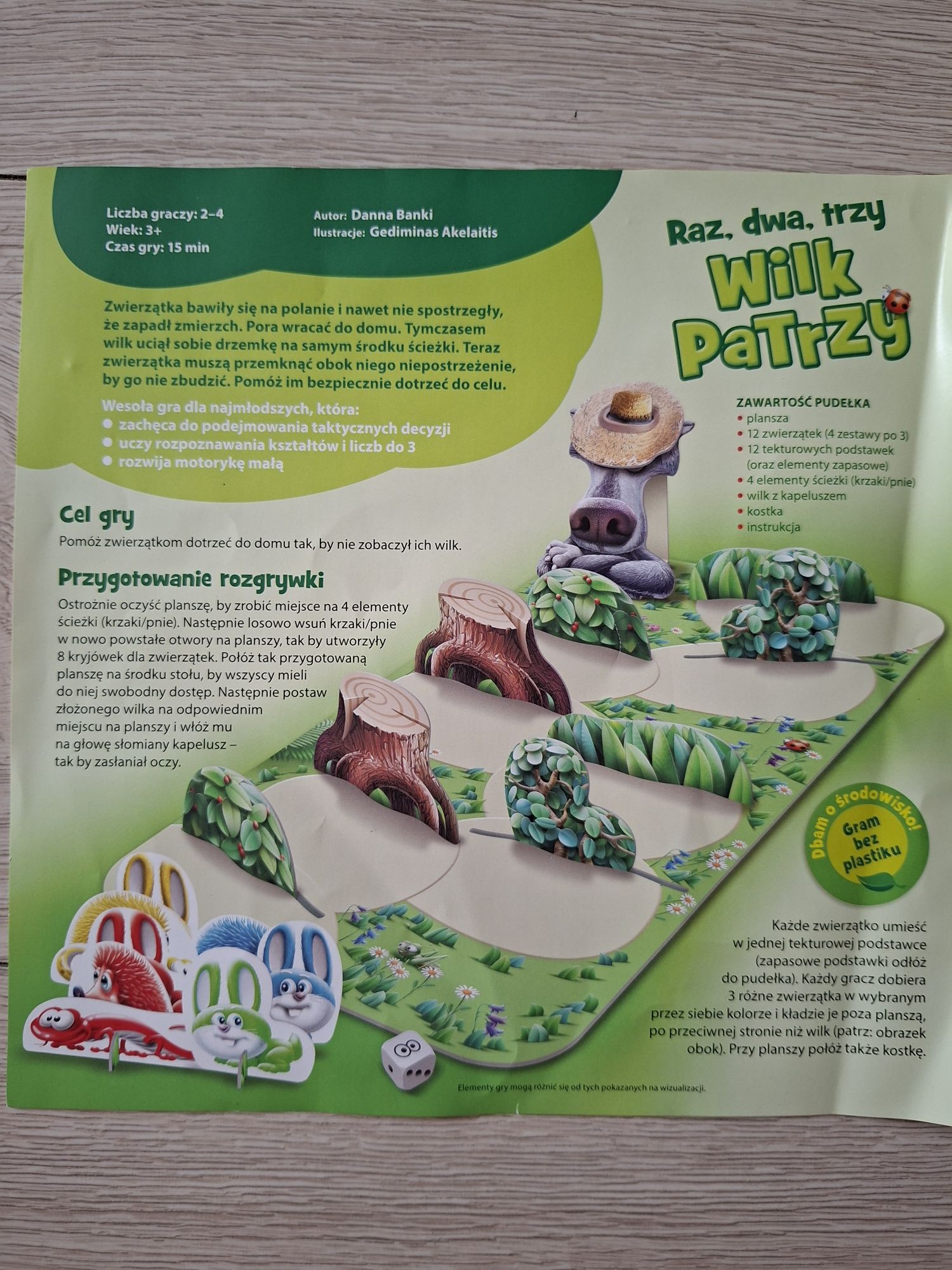 Gra planszowa Raz, dwa, trzy Wilk patrzy Granna