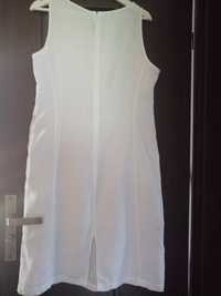 Lniana biała sukienka Armani Jeans