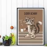 plakat kawa, obraz do kuchni kawa, kawa plakat obraz w ramę na ścianę