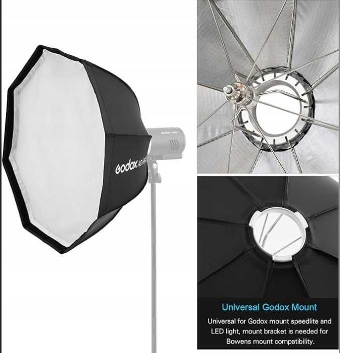 Softbox Godox AD-S60S 23,6" / 60 cm Ośmiokątny do Speedlite, z torbą