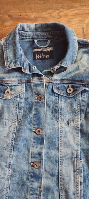 Jeansowa kurtka damska old school retro vintage jeans