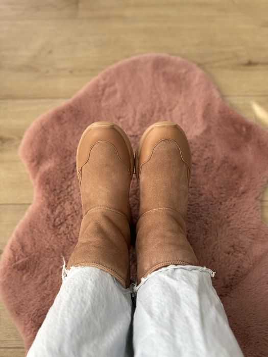 Зимові черевики зимние ботинки уггі угги Ecco Chunky 26см 40розмір