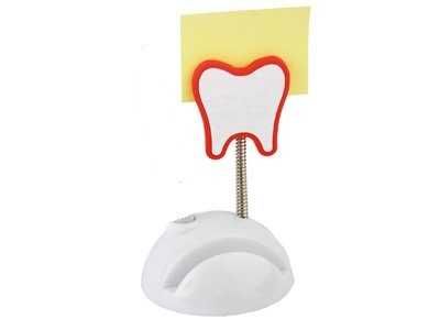 Подставка под визитки и держателем для записок Зуб стоматология