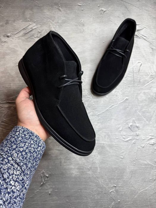 Черевики Зимові чоловічі Замшеві Лофери LORO PIANA! Замша + БАЙКА!