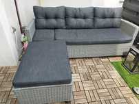 Kanapa narożnik techno rattan 171x130