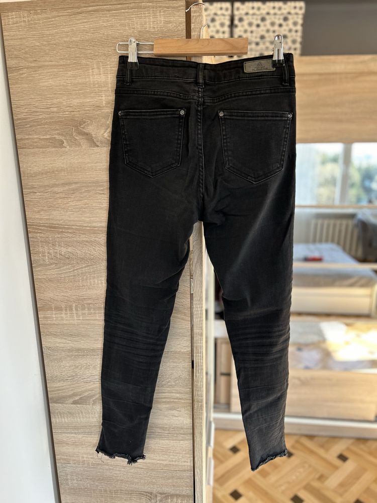 dżinsy damskie spodnie dżinsowe czarne Reserved