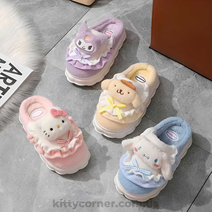 Тапочки домашні жіночі кімнатні капці hello kitty хелоу кіті 36-41