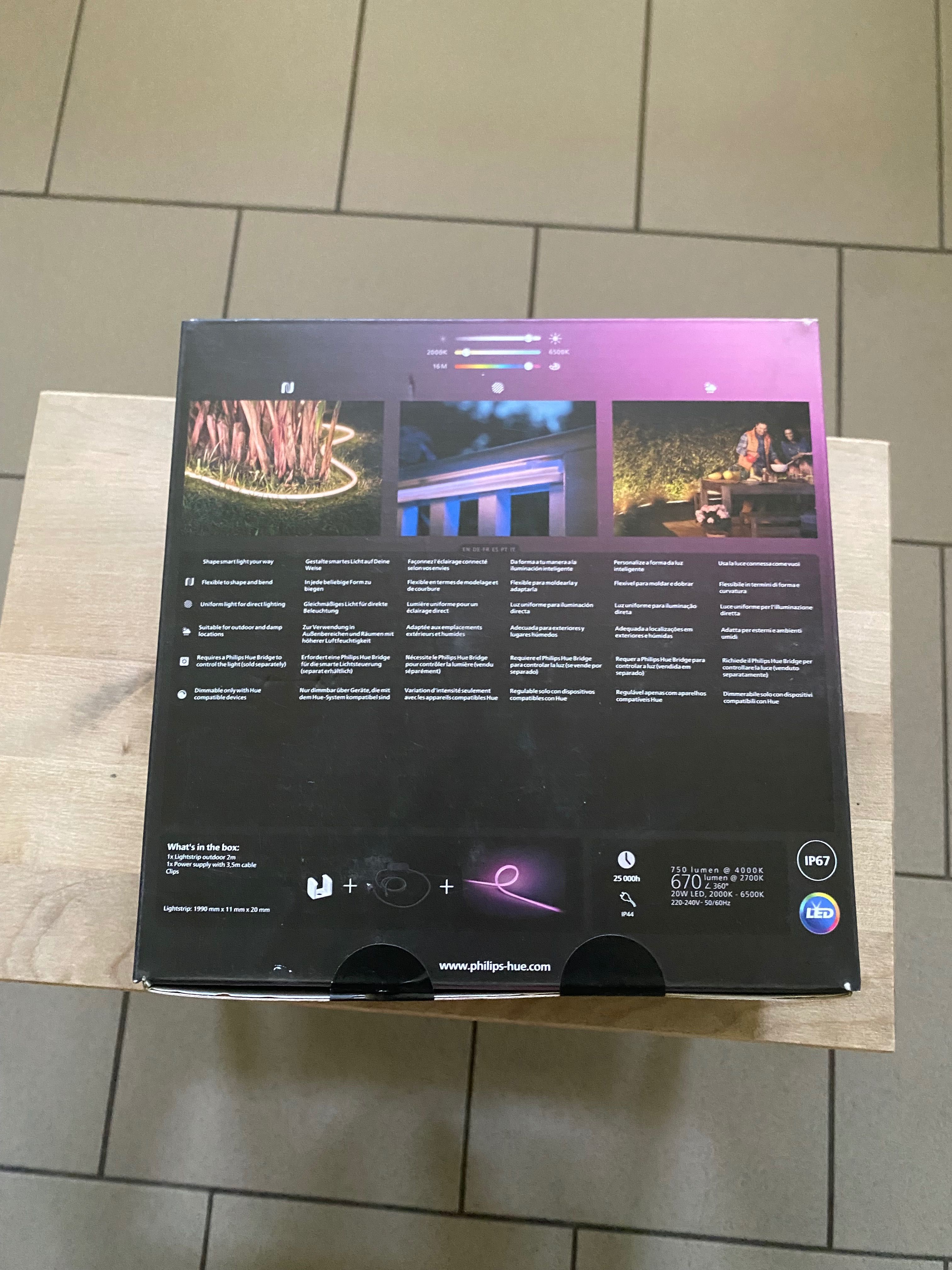 Taśma LED Philips Hue white and colour ambulanse Taśma zewnętrzna 2m