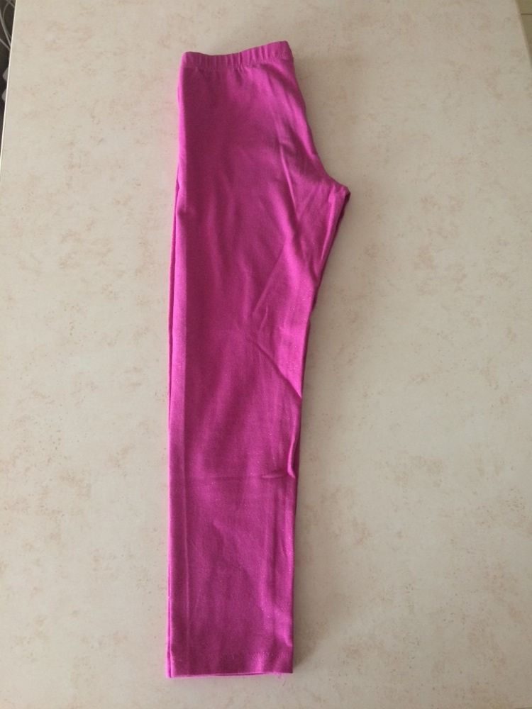 Legginsy jesienne dziewczęce długie rozmiar 122-128 cm 7-8 lat.