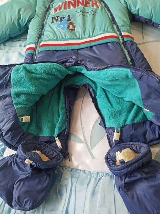 Комбінезон-конверт для малюків з хутровою підстібкою